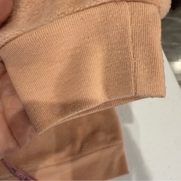 Disney Mickey Mouse Pullover Velour Sweatshirt Peach Junior Size Medium (7-9) - Picture 11 of 12